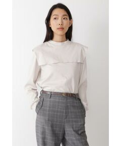 human woman / ヒューマンウーマン カットソー | ◆オーガニックコットンポンチブラウス