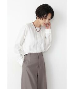 human woman / ヒューマンウーマン シャツ・ブラウス | ◆フロントタックブラウス