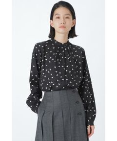 human woman / ヒューマンウーマン シャツ・ブラウス | ◆幾何学プリントプルオーバーブラウス