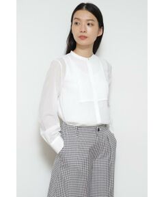 human woman / ヒューマンウーマン シャツ・ブラウス | ◆オーガニックタックブラウス