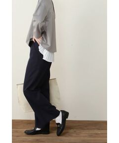 human woman / ヒューマンウーマン パンツ | ◆ドビーオックスセミワイドパンツ