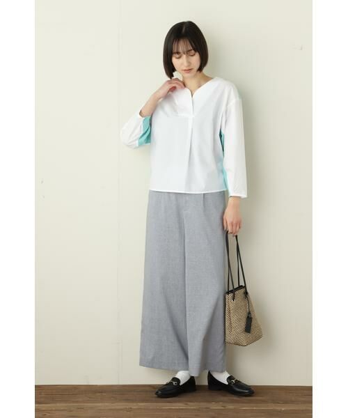 human woman / ヒューマンウーマン パンツ | ◆≪Japan couture≫ウエストゴムワイドパンツ | 詳細4