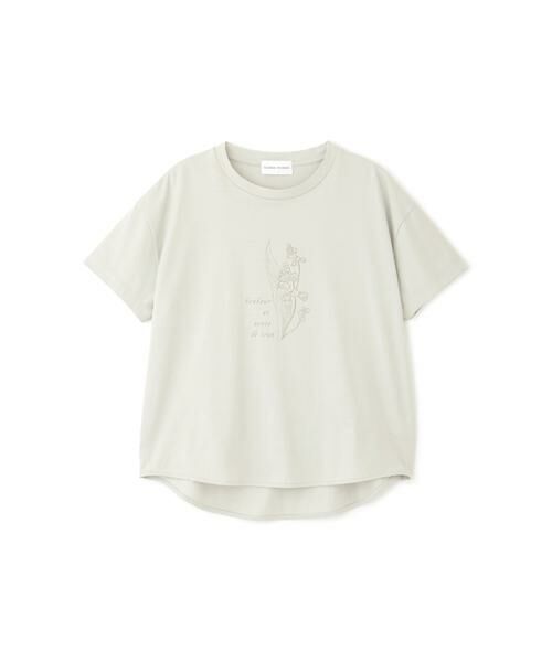 human woman / ヒューマンウーマン カットソー | ◆ｍｕｇｕｅｔプリントＴシャツ | 詳細1