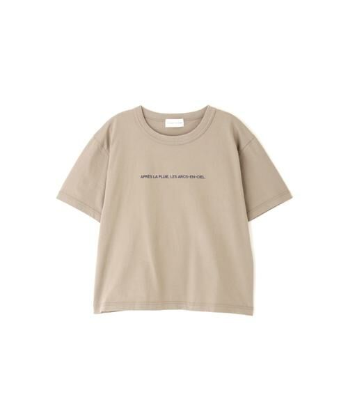 human woman / ヒューマンウーマン カットソー | ◆フロッキーロゴプリントＴシャツ | 詳細1