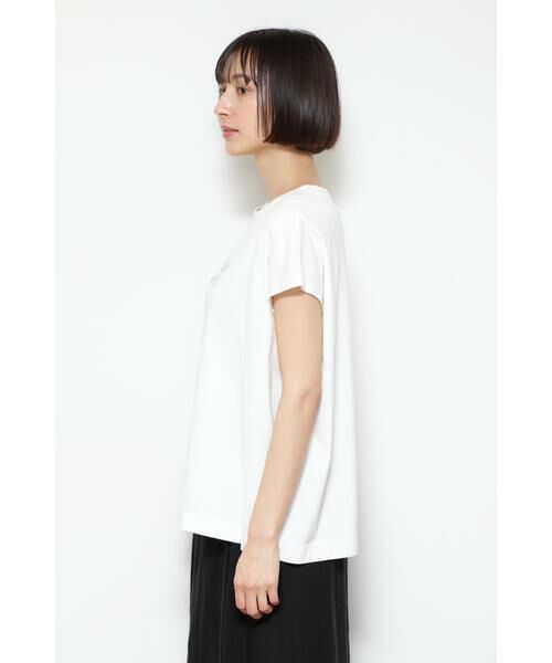 human woman / ヒューマンウーマン カットソー | ◆リラックスロゴＴシャツ | 詳細3