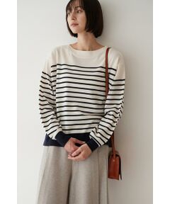 human woman / ヒューマンウーマン ニット・セーター | ◆梳毛ボーダーニット