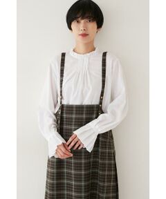 human woman / ヒューマンウーマン シャツ・ブラウス | ◆衿フリルやわらかブラウス