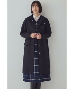 human woman / ヒューマンウーマン アウター | ウールジャージーマリンコート