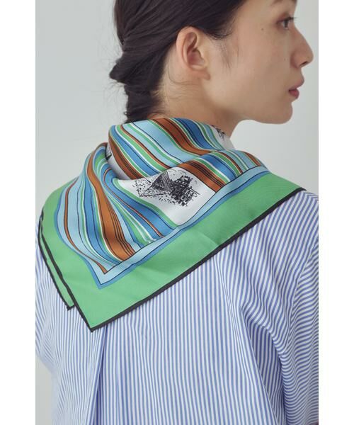 human woman / ヒューマンウーマン マフラー・ショール・スヌード・ストール | ◆オリジナルシルクスカーフ | 詳細15