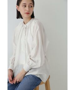 human woman / ヒューマンウーマン シャツ・ブラウス | ◆シアーボリュームブラウス