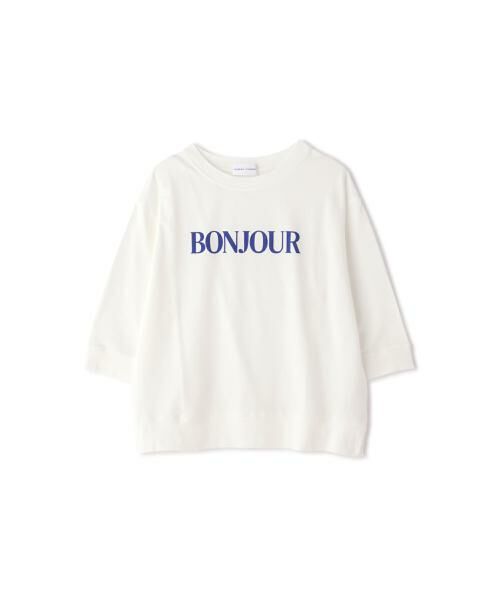 human woman / ヒューマンウーマン カットソー | ◆ＢＯＮＪＯＵＲロゴＴシャツ | 詳細12