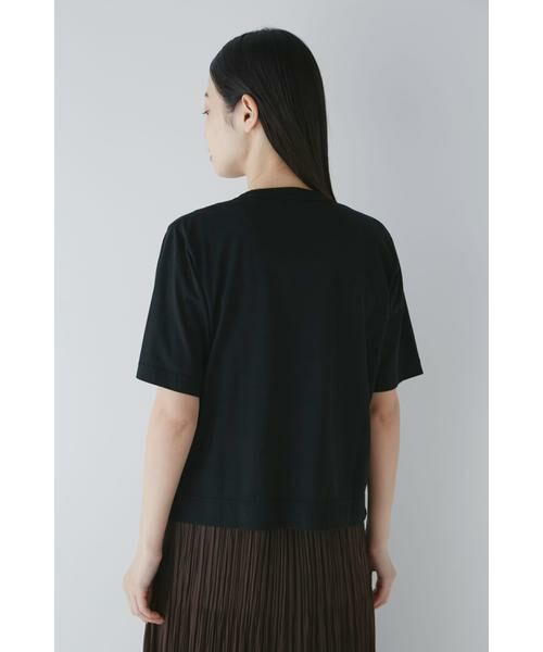 human woman / ヒューマンウーマン カットソー | ◆ショート丈ロゴＴシャツ | 詳細21