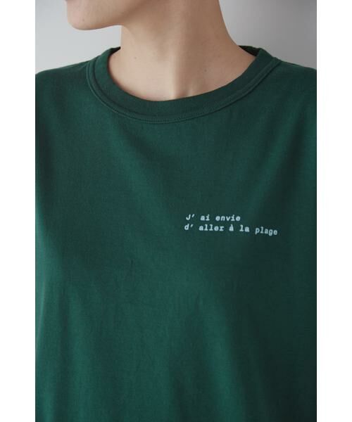 human woman / ヒューマンウーマン カットソー | ◆ショート丈ロゴＴシャツ | 詳細28