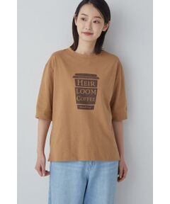 human woman / ヒューマンウーマン カットソー | コーヒー染めＴシャツ