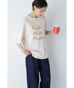 コーヒー染めロゴＴシャツ