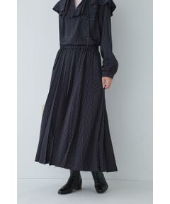 human woman / ヒューマンウーマン スカート | ◆ドットプリントプリーツスカート