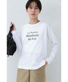 human woman / ヒューマンウーマン カットソー | ◆綿天竺ロゴロンＴ