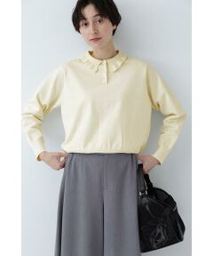 human woman / ヒューマンウーマン ニット・セーター | ◆フリルカラーポロ