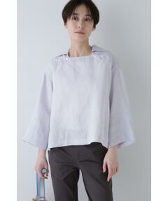 human woman / ヒューマンウーマン シャツ・ブラウス | ◆ハードマンリネンプルオーバー