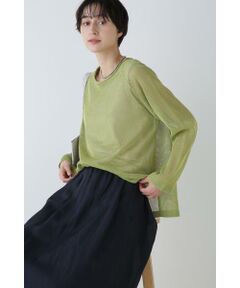 human woman / ヒューマンウーマン ニット・セーター | ◆ハイゲージギマボーダーニットプルオーバー