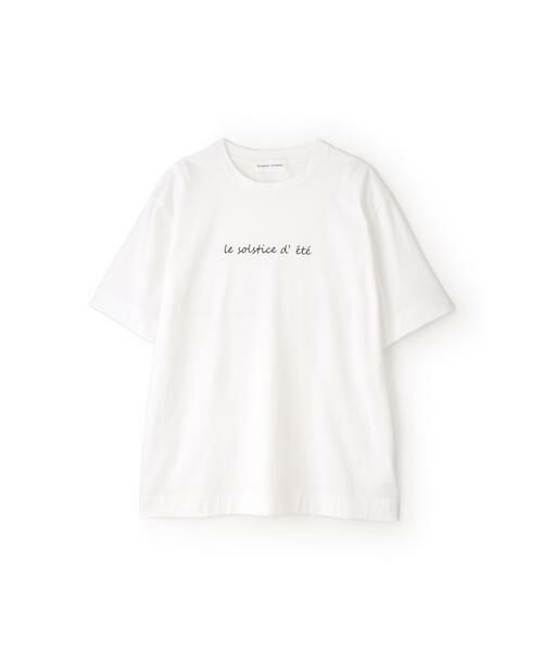 human woman / ヒューマンウーマン カットソー | ◆メッセージロゴプリントＴシャツ | 詳細6