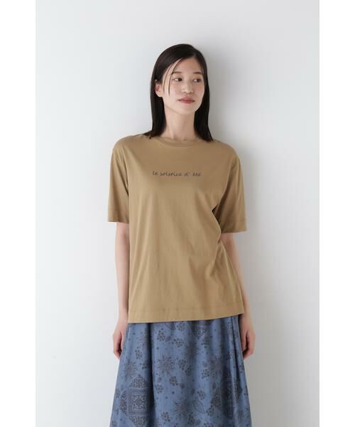 human woman / ヒューマンウーマン カットソー | ◆メッセージロゴプリントＴシャツ | 詳細20