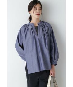 human woman / ヒューマンウーマン シャツ・ブラウス | ◆タックプルオーバー