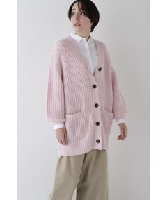 human woman / ヒューマンウーマン ニット・セーター | ブークレ片畦2WAYはおりロングVer