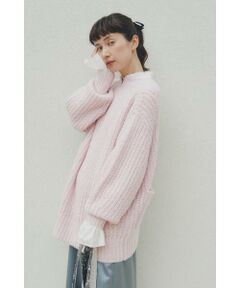 human woman / ヒューマンウーマン ニット・セーター | ◆ブークレ片畦2WAYはおり