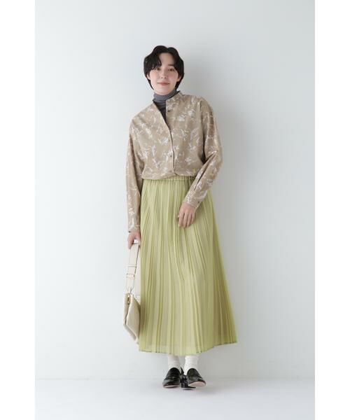 human woman / ヒューマンウーマン シャツ・ブラウス | ◆ペイントPTバンドカラーシャツブラウス | 詳細7