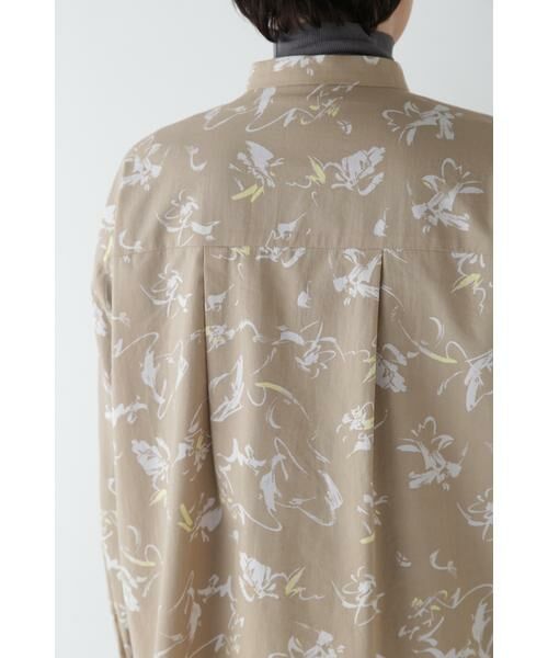 human woman / ヒューマンウーマン シャツ・ブラウス | ◆ペイントPTバンドカラーシャツブラウス | 詳細14