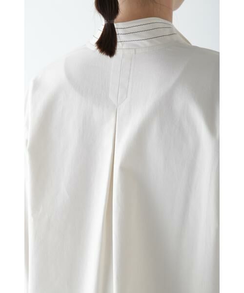 human woman / ヒューマンウーマン シャツ・ブラウス | ◆OGC/キュプラバーバリーニュアンスネックプルオーバー | 詳細10