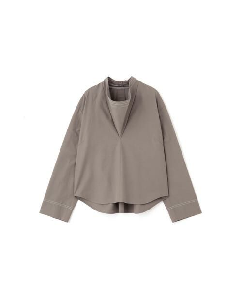 human woman / ヒューマンウーマン シャツ・ブラウス | ◆OGC/キュプラバーバリーニュアンスネックプルオーバー | 詳細12