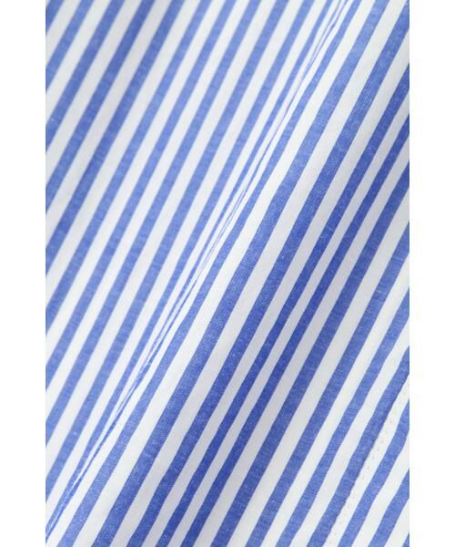 human woman / ヒューマンウーマン シャツ・ブラウス | ◆オーガニックコットン混ストライプオーバーシャツ | 詳細15