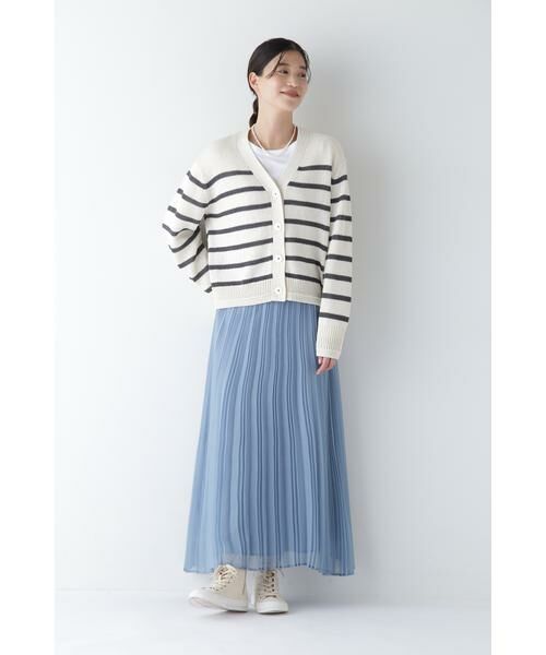 human woman / ヒューマンウーマン スカート | ◆スパンボイルアコーディオンプリーツスカート | 詳細2