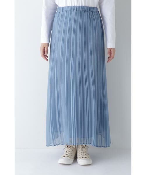 human woman / ヒューマンウーマン スカート | ◆スパンボイルアコーディオンプリーツスカート | 詳細4