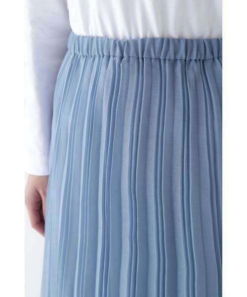 human woman / ヒューマンウーマン スカート | ◆スパンボイルアコーディオンプリーツスカート | 詳細7