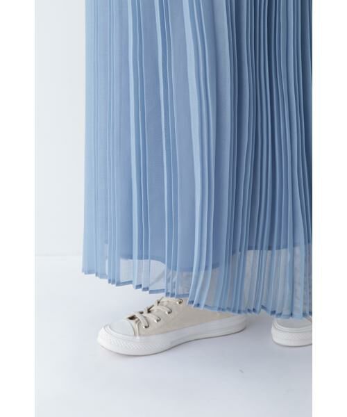 human woman / ヒューマンウーマン スカート | ◆スパンボイルアコーディオンプリーツスカート | 詳細8