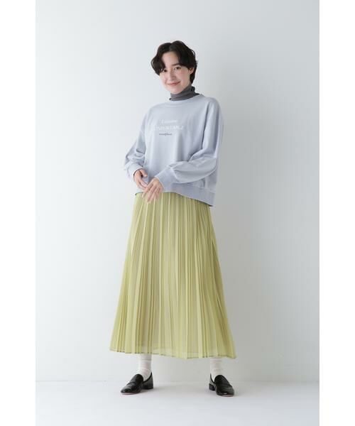 human woman / ヒューマンウーマン スカート | ◆スパンボイルアコーディオンプリーツスカート | 詳細11