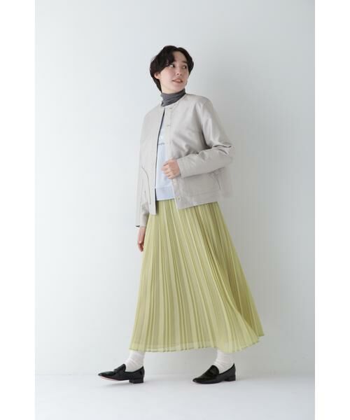 human woman / ヒューマンウーマン スカート | ◆スパンボイルアコーディオンプリーツスカート | 詳細12