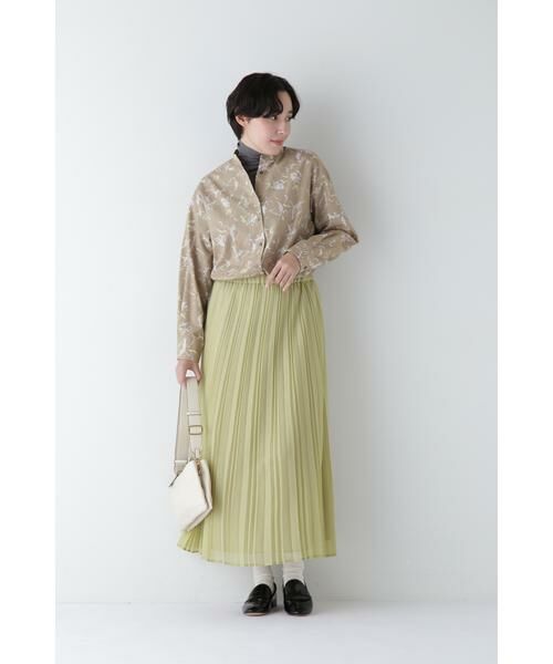 human woman / ヒューマンウーマン スカート | ◆スパンボイルアコーディオンプリーツスカート | 詳細13