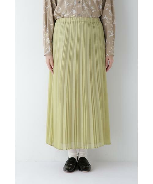 human woman / ヒューマンウーマン スカート | ◆スパンボイルアコーディオンプリーツスカート | 詳細14