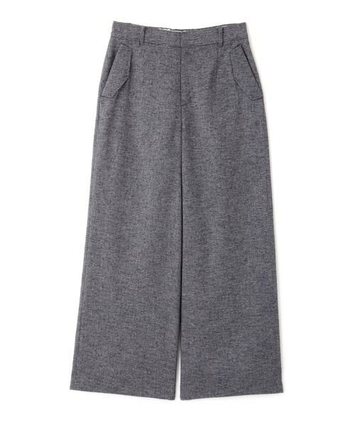 human woman / ヒューマンウーマン パンツ | ◆リングミックスツィードセミワイドパンツ | 詳細1