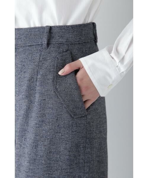 human woman / ヒューマンウーマン パンツ | ◆リングミックスツィードセミワイドパンツ | 詳細11