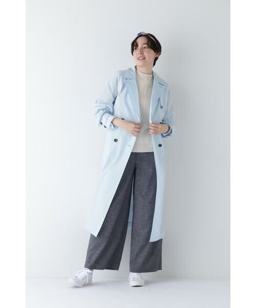 human woman / ヒューマンウーマン パンツ | ◆リングミックスツィードセミワイドパンツ | 詳細5