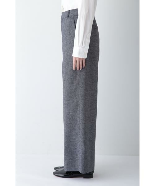 human woman / ヒューマンウーマン パンツ | ◆リングミックスツィードセミワイドパンツ | 詳細8