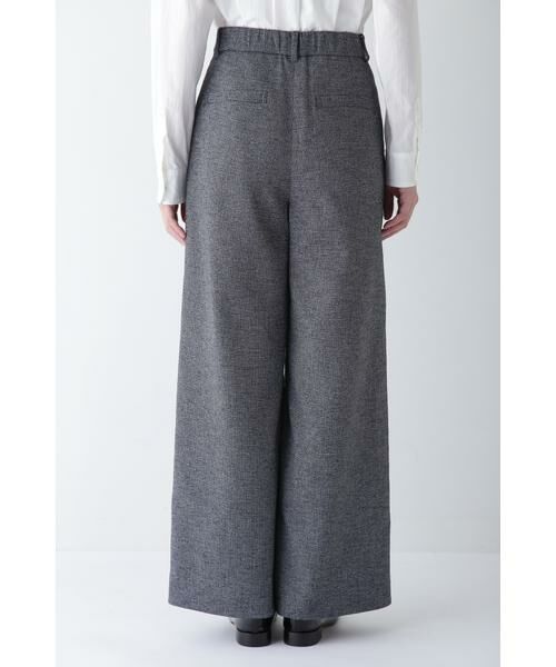 human woman / ヒューマンウーマン パンツ | ◆リングミックスツィードセミワイドパンツ | 詳細9