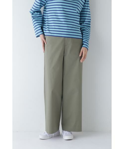 human woman/ヒューマンウーマン ◆ストレッチチノパンツ カーキ M human woman/ヒューマンウーマン ◆ストレッチチノパンツ カーキ M
