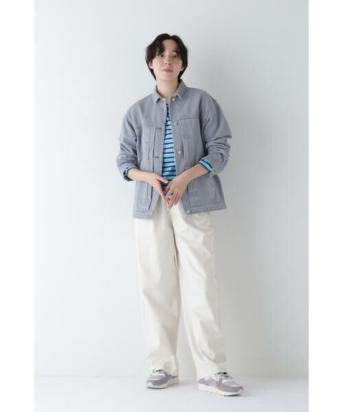 human woman / ヒューマンウーマン パンツ | ◆OGC/キュプラ2タックイージーセミワイドパンツ | 詳細10