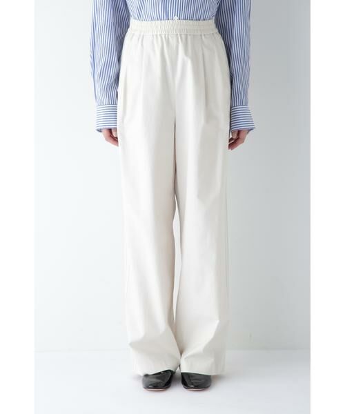 human woman / ヒューマンウーマン パンツ | ◆OGC/キュプラ2タックイージーセミワイドパンツ | 詳細12